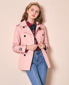 網(wǎng)上女裝去哪拿貨三彩20年春裝新款女式風衣外套